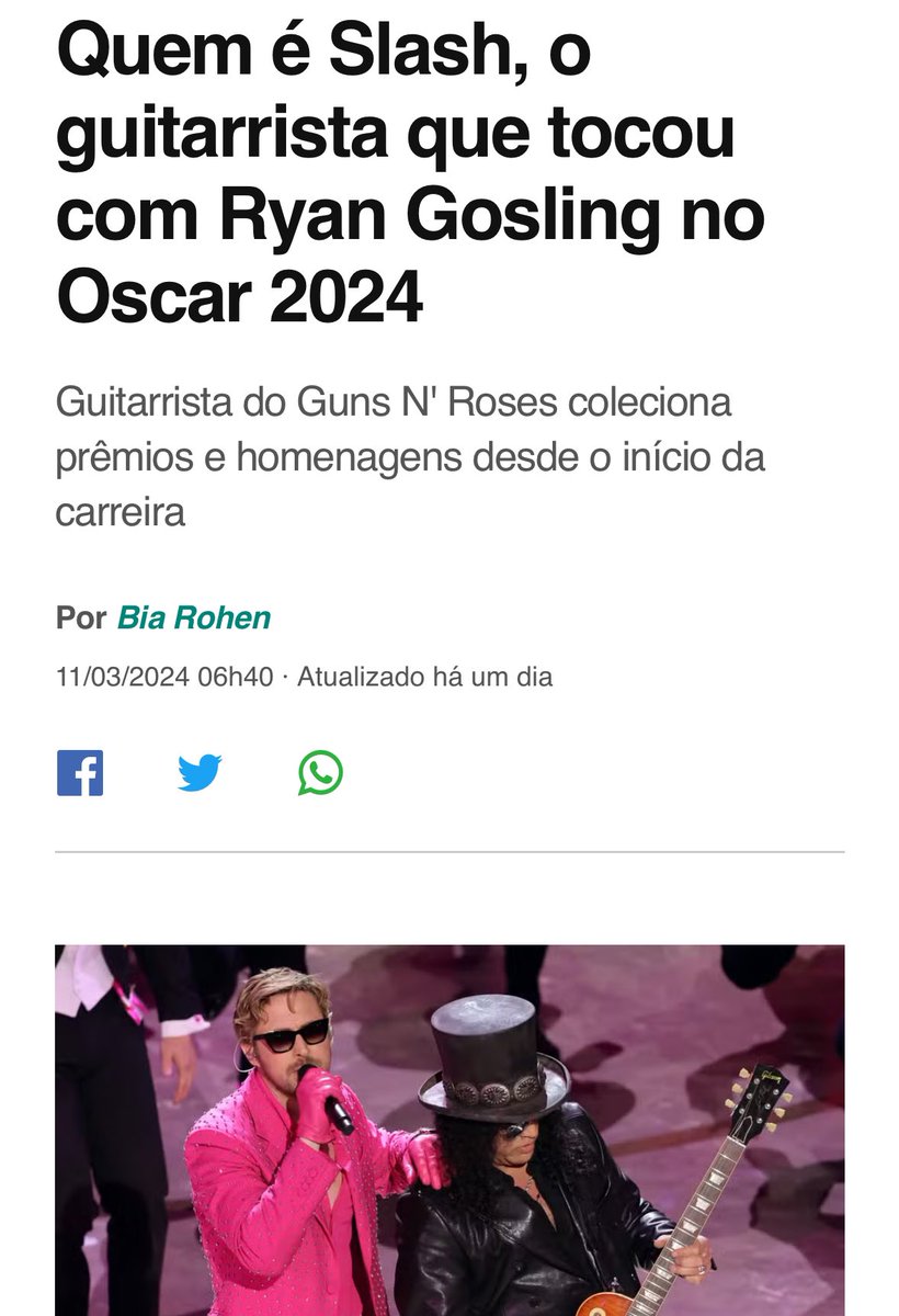Bem, agora é preciso explicar “quem é o Slash”.
Este mundo está perdido.