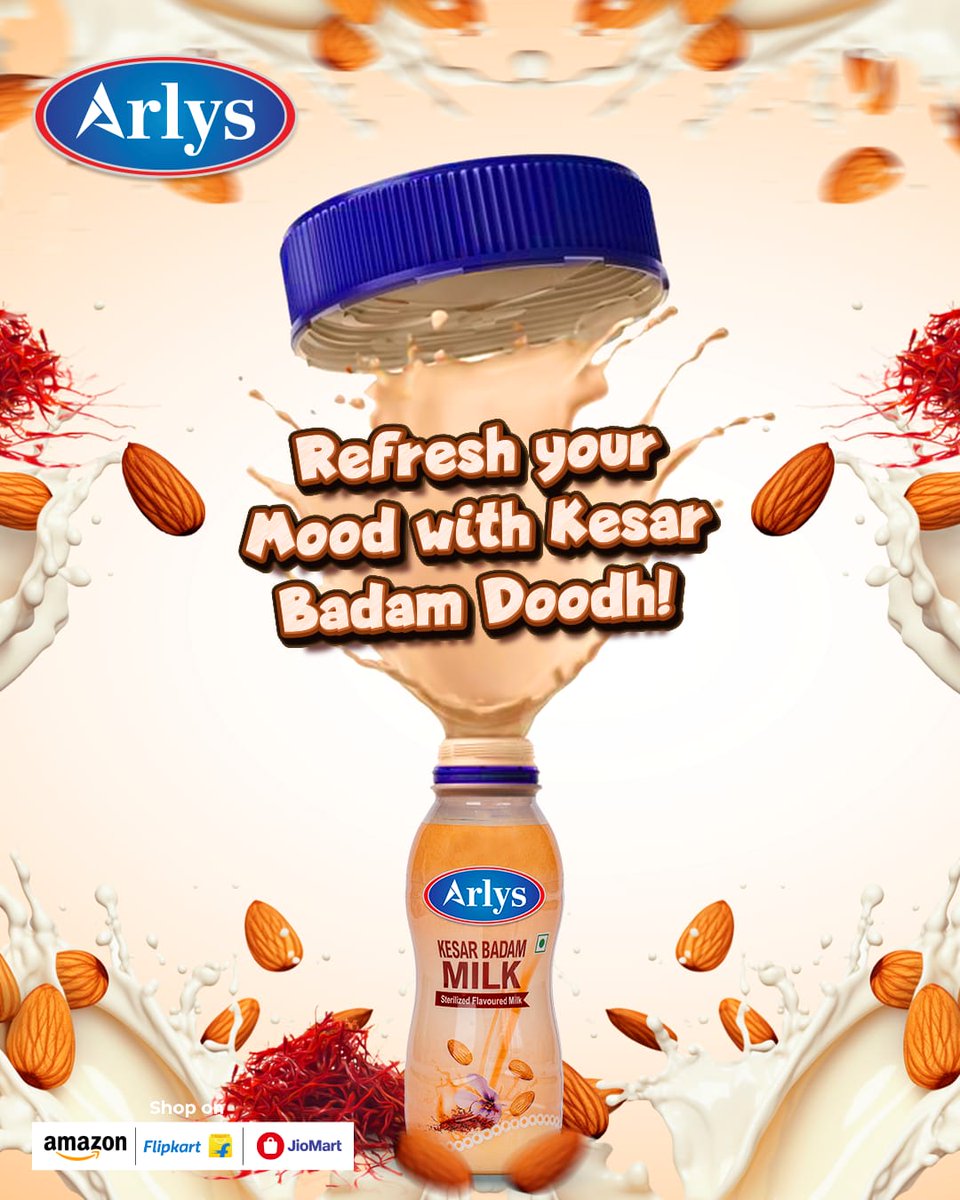 Arvind_Dairy's tweet photo. Make summers cool with different flavors of Arlys flavoured Milk
#SpiceUpYourSummer #ArlysRefreshment #kesarbadammilk #badam #milk #instagram #sugar #summersips #refreshinglycold #chilleddelight
#drinkoftheday #tasteofsummer #morningpickmeup
#Arlys #instagood #instagram https://t.co/wSd6ySkNtO
