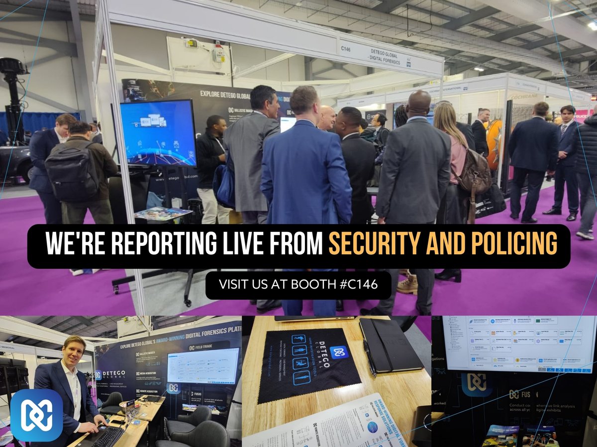 Detegoforensics's tweet photo. Join us at booth #C146 and immerse yourself in the extraordinary capabilities of Detego, our award-winning Unified Digital Forensics Platform. Experience how it revolutionises investigations by breaking through backlogs and data siloes to uncover critical evidence faster. #DFIR https://t.co/EymUYhz84F