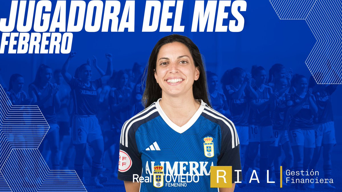@rialgestion 🗳️💙 ¡OVIEDISTAS! (4/4) 🔁💙 RT o MG para votar a Ana Buceta como Jugadora @rialgestion de FEBRERO #RealOviedoFemenino 🔵⚪