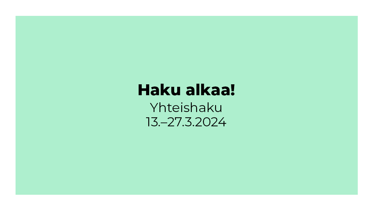 Kevään toinen yhteishaku alkaa huomenna! 💎 LAB-ammattikorkeakoulussa on tarjolla yhteensä 1 711 opiskelupaikkaa sekä 34 AMK- ja 9 YAMK-tutkintokoulutusta kaikilta koulutusaloilta. → Tutustu koulutustarjontaan: lab.fi/fi/koulutus/ha… #yhteishaku2024 #LABfinland