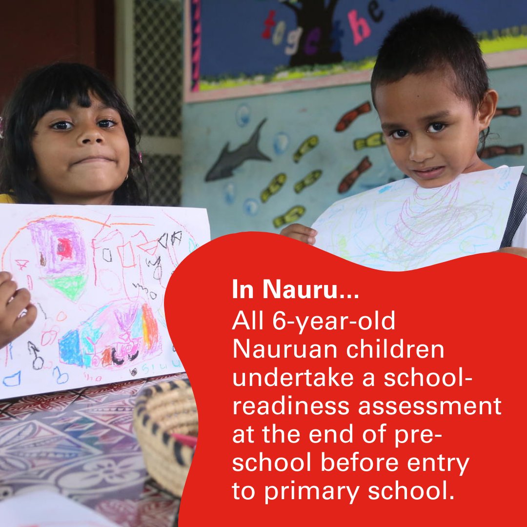 UNICEF Innocenti (@unicefinnocenti) on Twitter photo How can we build strong #EarlyChildhoodEducation systems?
🇳🇷 In Nauru, all 6-year-olds are assessed in school-readiness at the end of preschool. Results are used to implement remedial learning programmes for Grade 1.
👉🏽 uni.cf/4c1cOiN
<a href="/UNICEFPacific/">UNICEF Pacific</a> <a href="/PPacref/">Pacific Regional Education Framework (PacREF)</a> How can we build strong #EarlyChildhoodEducation systems?
🇳🇷 In Nauru, all 6-year-olds are assessed in school-readiness at the end of preschool. Results are used to implement remedial learning programmes for Grade 1.
👉🏽 uni.cf/4c1cOiN
<a href="/UNICEFPacific/">UNICEF Pacific</a> <a href="/PPacref/">Pacific Regional Education Framework (PacREF)</a>