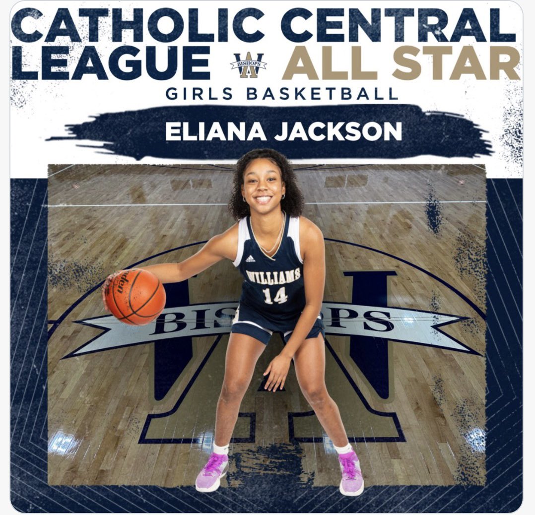 Congratulations @_elianajackson! Catholic Central League All Star!