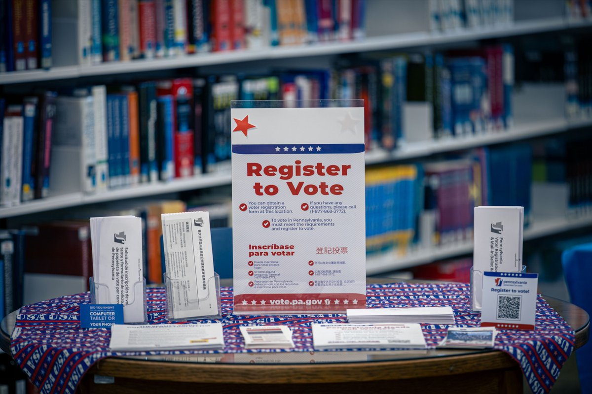 Public libraries are essential contributors to democracy. We are grateful to partner with the @PAStateLibrary to promote civic literacy and voter resources at libraries across Pennsylvania. #CivicLearningWeek