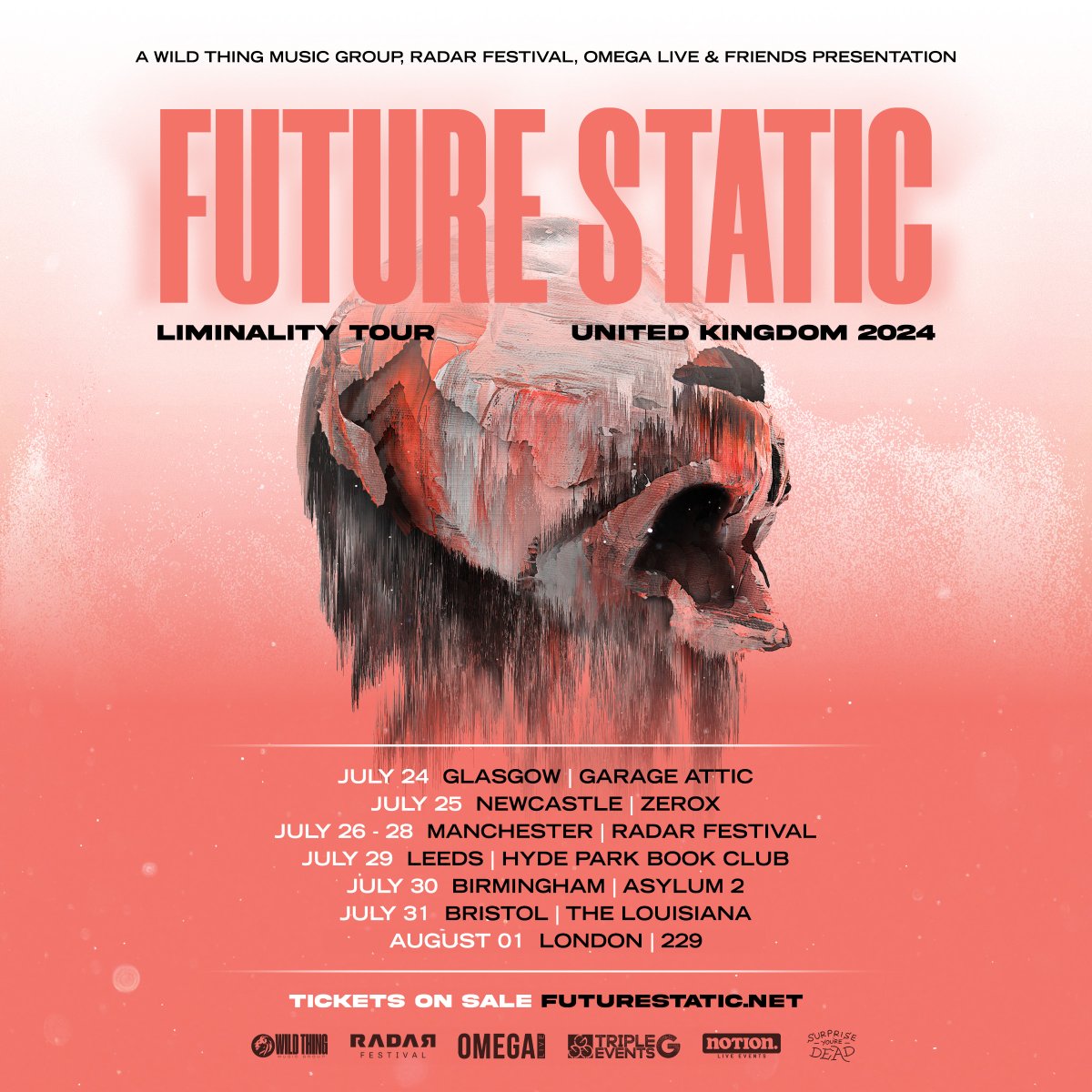 LIMINALITY TOUR // UK 2024🇬🇧
We are more than pleased to announce we are embarking on our first ever headline tour around the UK this year! 
Tickets On Sale Now - futurestatic.net