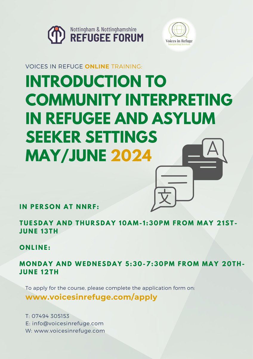 Voices in Refuge (@voicesinrefuge) on Twitter photo 