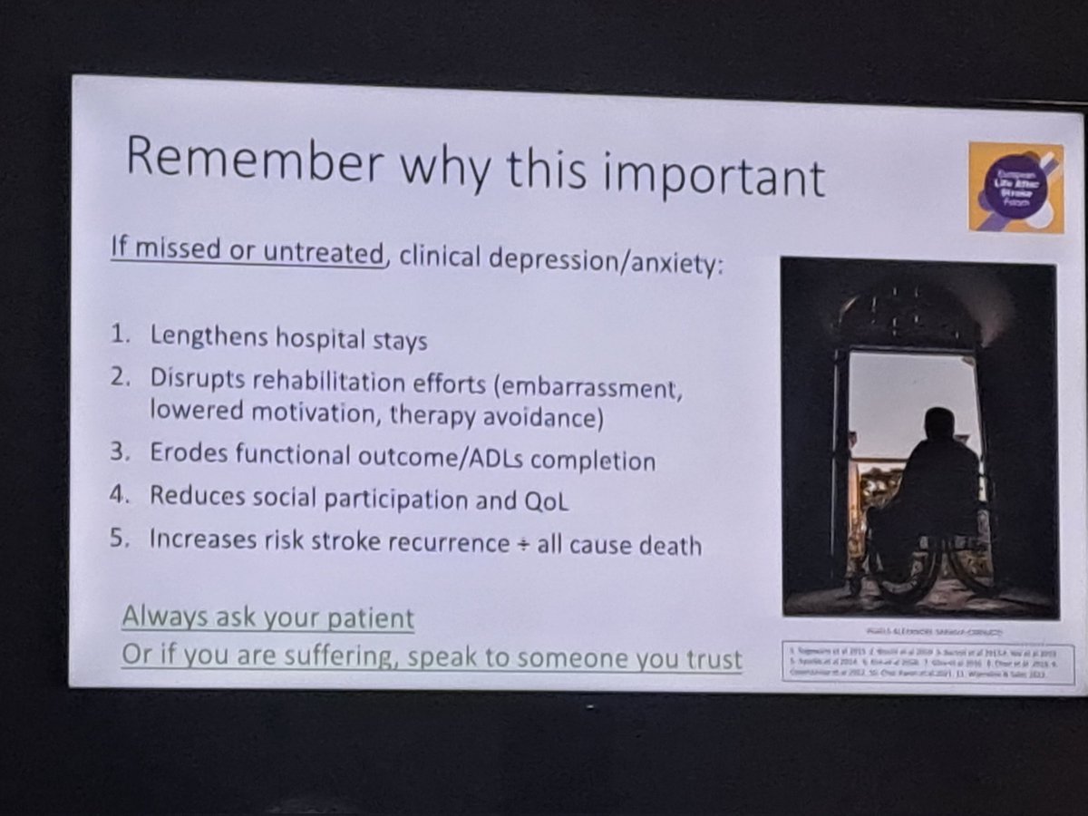 What an incredible 2 days at the European #lifeafterstroke conference....so many take homes and areas for improvement but for me, the unmet mental health needs of our stroke survivors was the most striking. We can, and must do better at recognising and treating. #ELASF2024