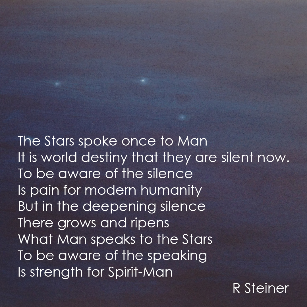 #indigo #painting #stars #steiner #rudolfsteiner #cosmic #humanity #destiny #trust