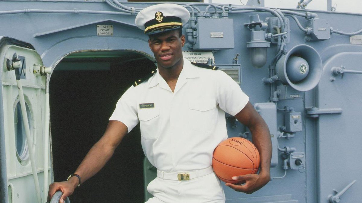 37 years ago today, the Admiral David Robinson scored an ...