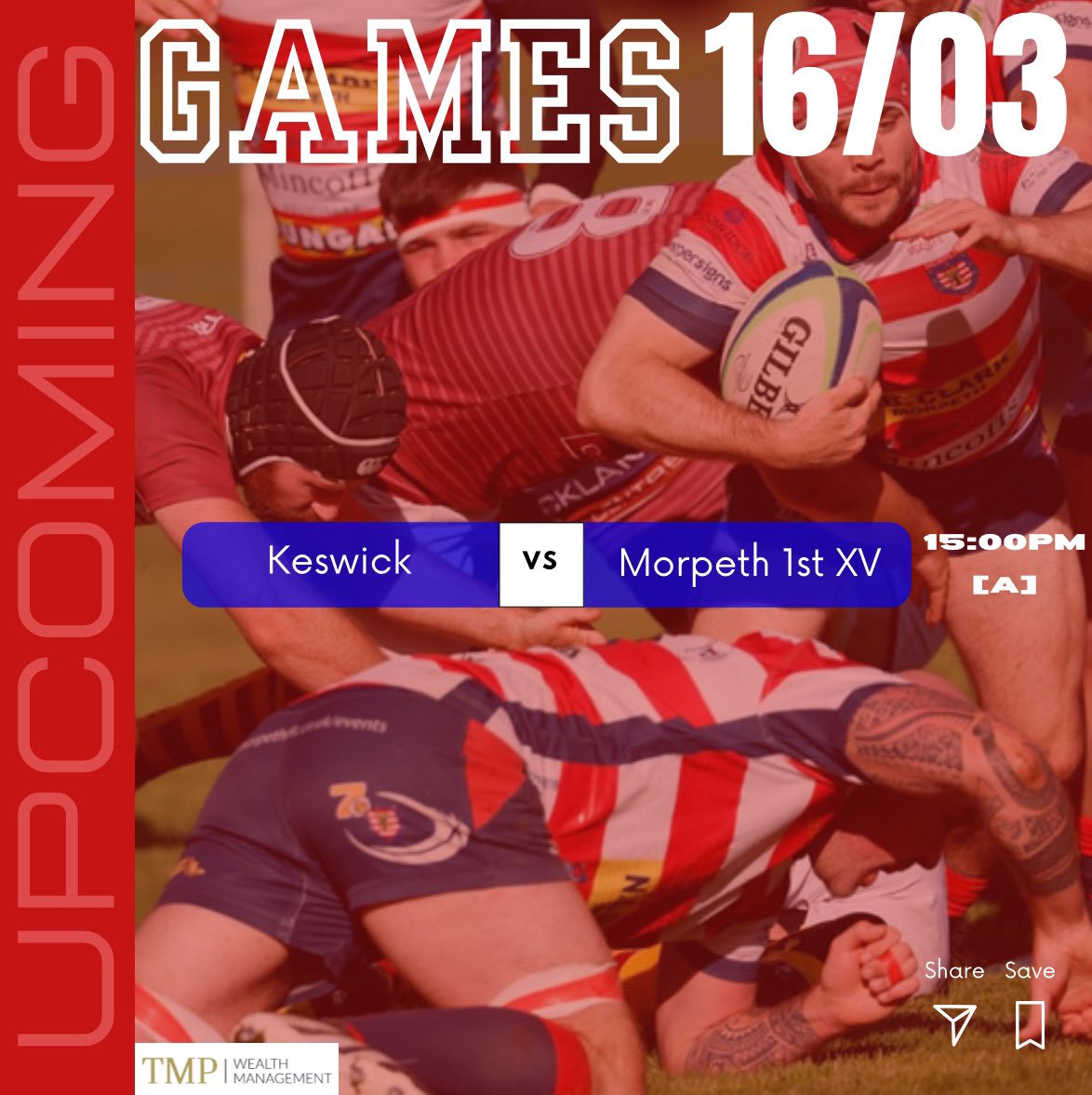 MorpethRFC's tweet photo. Our 1st XV are on the move this Saturday to @KeswickRugby for a 3pm Kick-Off⚡️
#mightypeth #morpethrfc #oneclub https://t.co/U7x2HjdcHe