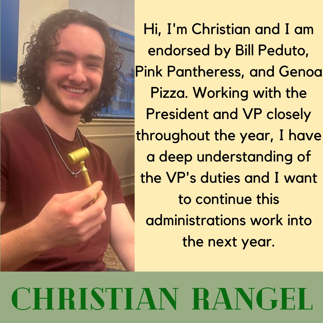 SGA_PPU's tweet photo. Meet this year's Vice Presidential Candidates!

Christian Rangel - Sophomore Computer Science major.

Dillon Peterson - Sophomore Community Psychology major.

DON'T FORGET TO VOTE! VOTING OPENS MONDAY, MARCH 25TH AND CLOSES FRIDAY MARCH, 29TH!

#PPUPROUD https://t.co/HlDF9Z82nJ