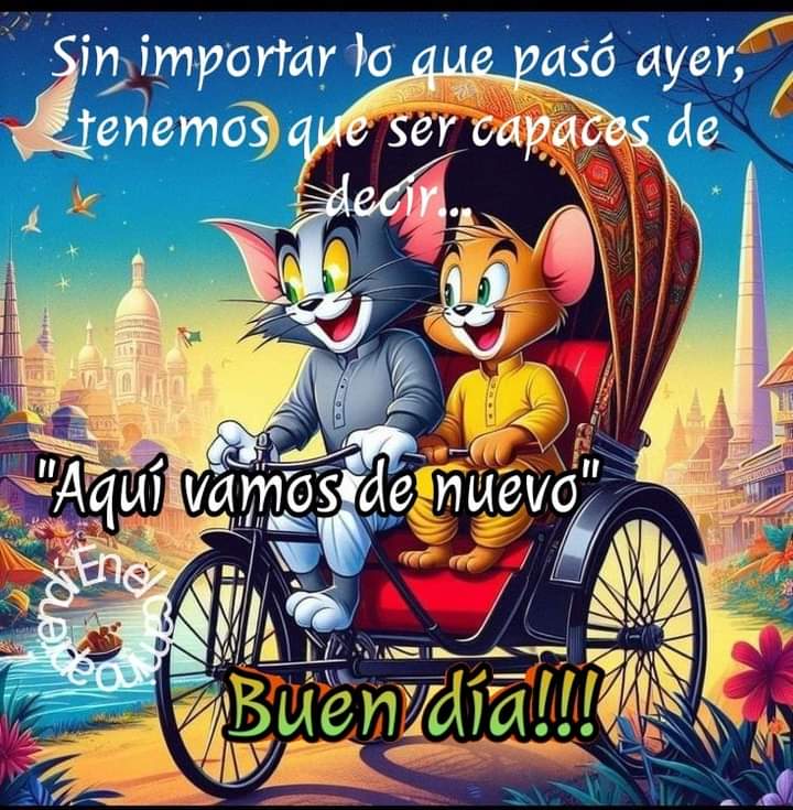 Ánimo, que en cada amanecer podemos escribir una nueva historia!!!! 😃 Excelente día!!!