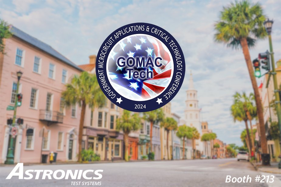 AstronicsCorp's tweet photo. Join us next week in Charleston, SC for the GOMACTech Conference! Visit us in booth 213 for a demonstration of our TORCH reliability test system. Learn more here: https://t.co/5ftR1eZf7N
#reliabilitytest https://t.co/mMkRloW2RG