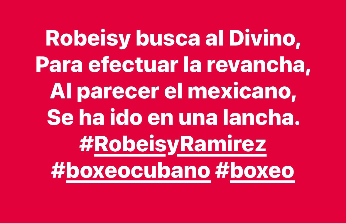¿Dónde está el DIVINO? El cubano @RobeisyRamirez lo está buscando !!