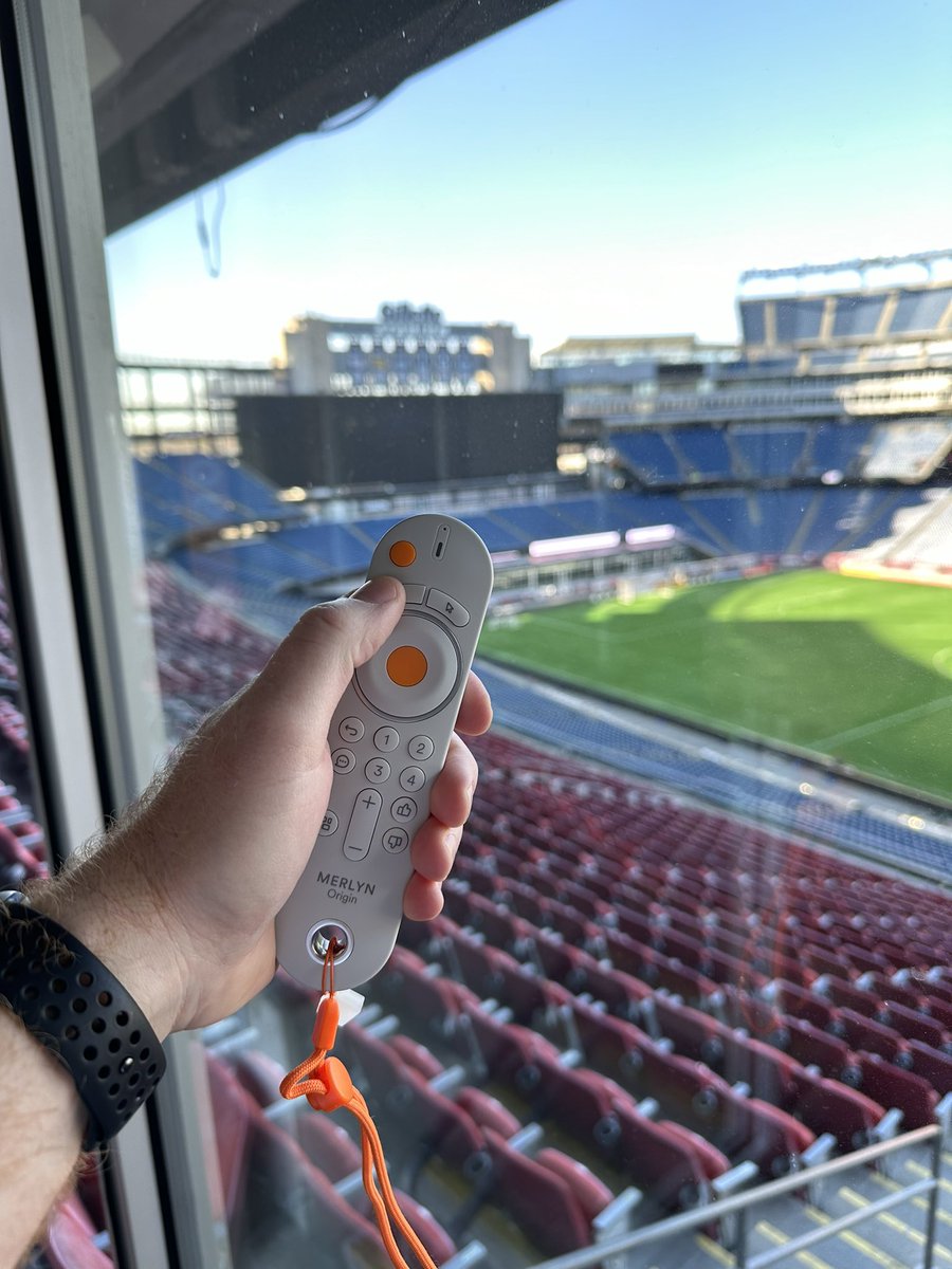 timmerhod's tweet image. Where’s Merlyn today? We’re at the @MassCUE Partner Showcase at Gillette Stadium! As I looked across the stadium, I wondered… what’s my range of vision from my seat? #AskMerlyn #AIforEdu