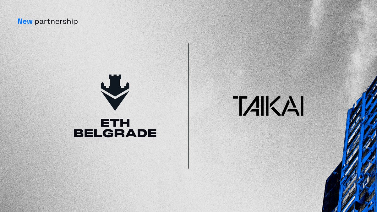 ethbelgrade's tweet photo. 🥁 NEW PARTNERSHIP ANNOUNCEMENT

We're pleased to announce that @taikainetwork is our official partner again this year.

TAIKAI is a hackathon platform that connects companies with talented developers to create solutions.

We're delighted to continue this strategic partnership, guys! 🙏