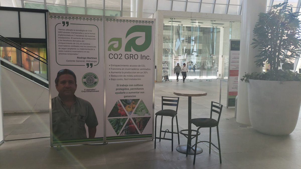Co2gro's tweet photo. CO2GRO is at #GreenTech Americas today and tomorrow. Are you coming?

Meet Dil Vashi and Miguel Gonzales at the event. If you have any questions, write to sales@co2gro.ca now. https://t.co/HA7BLYqVO9
