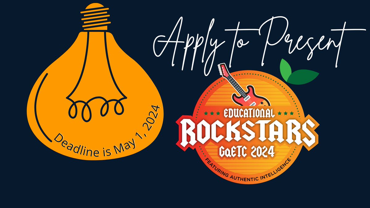 Do you have a bright idea to share at #GaETC24? We are seeking #EduRockstars to apply to present by May 1, 2024. For more info visit conference.gaetc.org/present-at-gae…