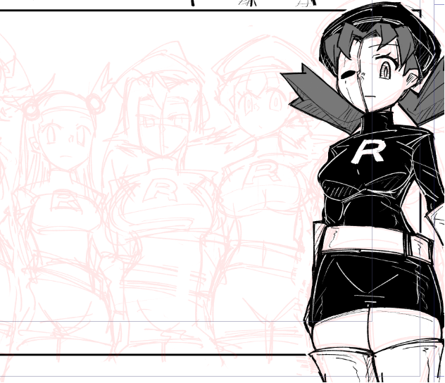 ジョウト組描いてます 