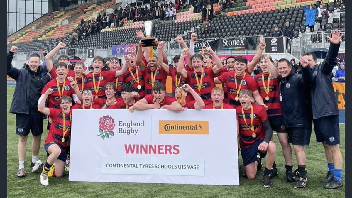Congratulations to our U15s. Continental Tyres Schools National Vase Champions. Great performance. #UTB