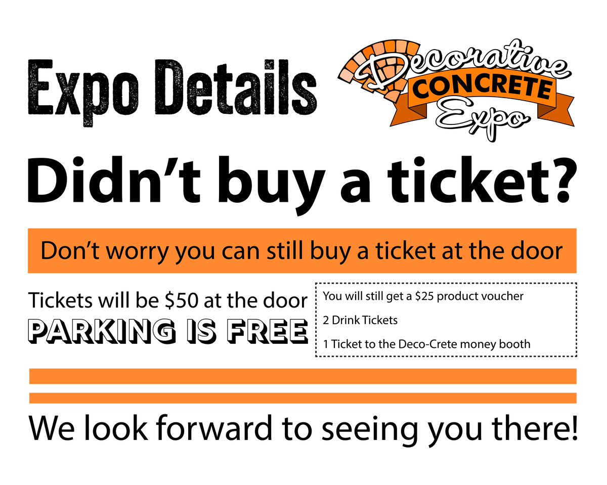 Didn't buy a ticket? No worries! You can still purchase them at the door for $50, and enjoy a $25 product voucher, 2 drink tickets, and a ticket to our money booth. Parking is free. We look forward to seeing you there.