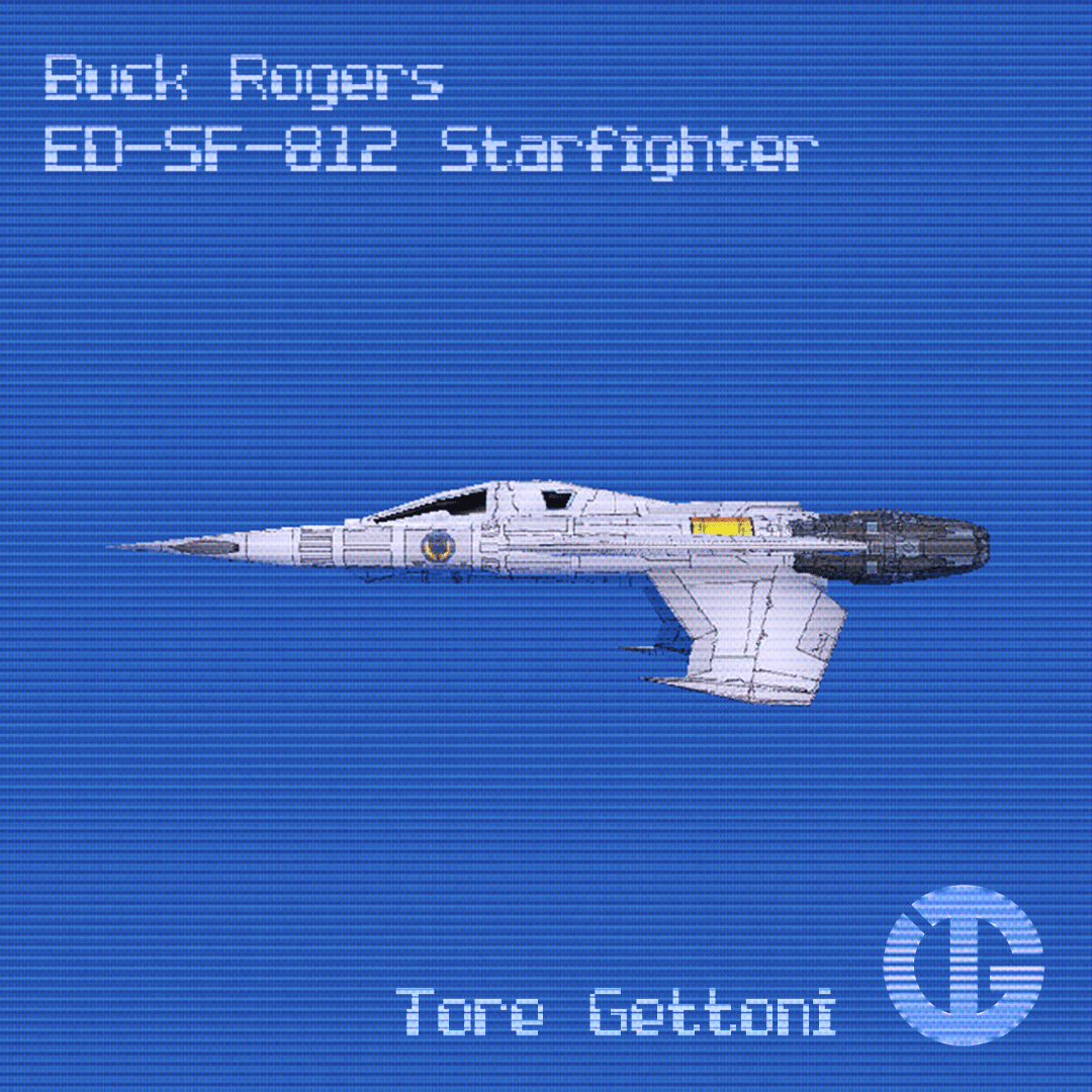 TGettoni's tweet photo. ED-SF-812 Starfighter

Modello 3D lowpoly realizzato per accompagnare un beat di mio fratello Frenk e per omaggiare una delle serie che mi hanno portato ad amare il genere Sci-Fi e lo ship design, Buck Rogers in the 25th Century.

https://t.co/Lx1NT2GMOx https://t.co/XkCwZpbfKC