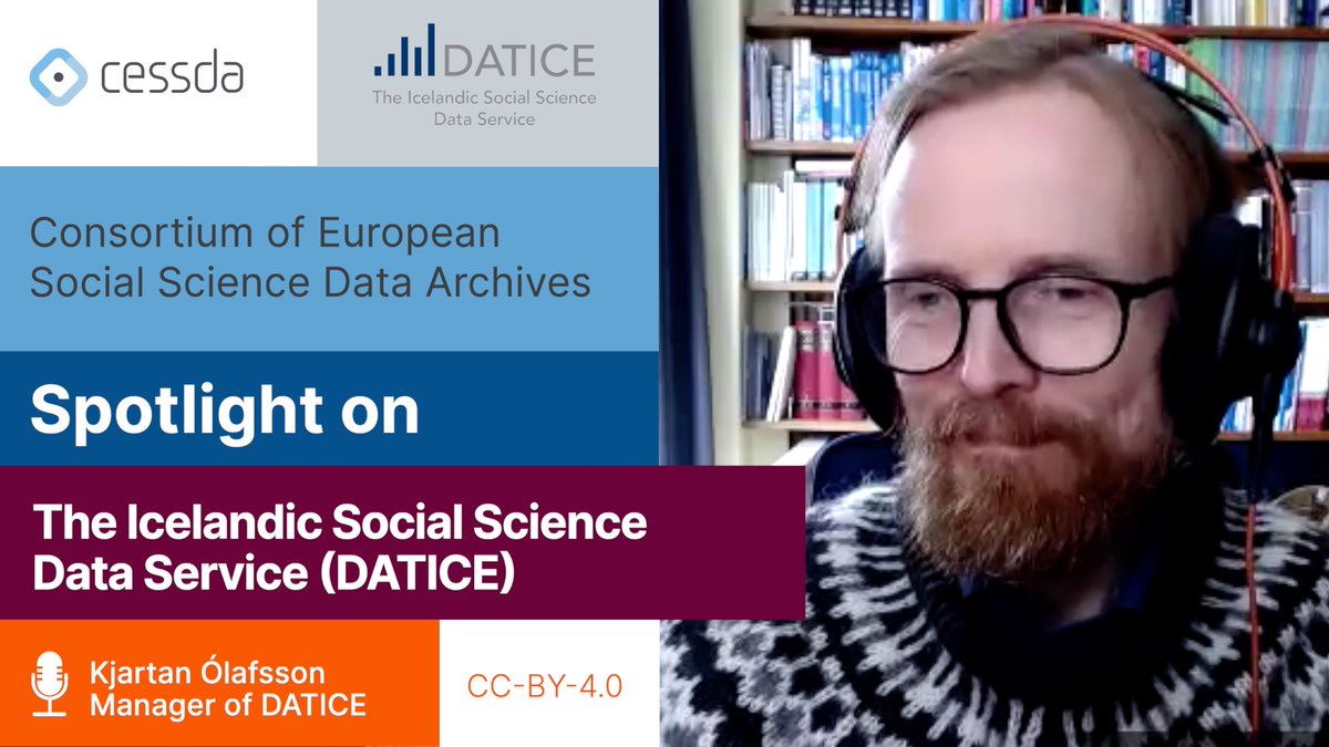 “Without having access to all the resources in CESSDA, it would have been absolutely impossible to develop #DATICE to where it is now!” Kjartan Ólafsson, Manager of DATICE, on CESSDA’s importance to DATICE. Watch the #CESSDASpotlight video ➡ cessda.eu/News/CESSDA-Ne…