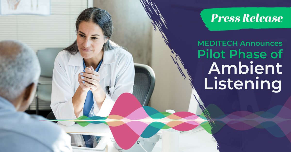 <a href="/MEDITECH/">MEDITECH</a> integrates ambient listening into #Expanse #EHR hubs.ly/Q02p56_30 Join us in Kiosk #71 at the #HIMSS24 #Interoperability Showcase, where MEDITECH will demonstrate its integrated ambient listening solution alongside Suki. Tuesday, 3/12 at 2:30 pm