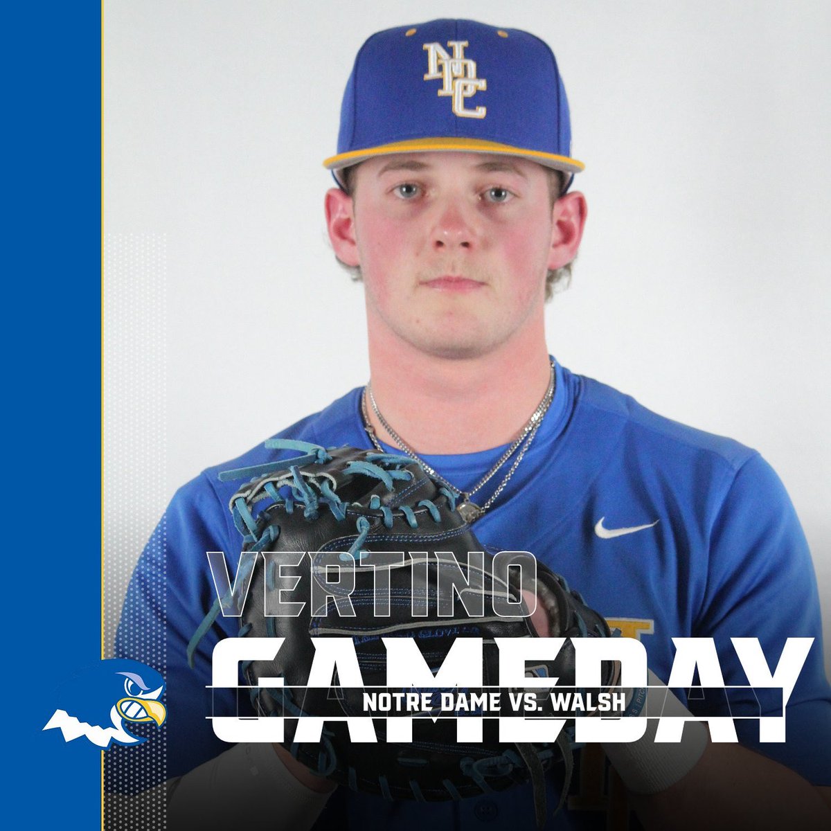 Today at 3, NDC baseball will be in Avon to take on Walsh University in the Falcons’ first home game since February! #FlyAbove