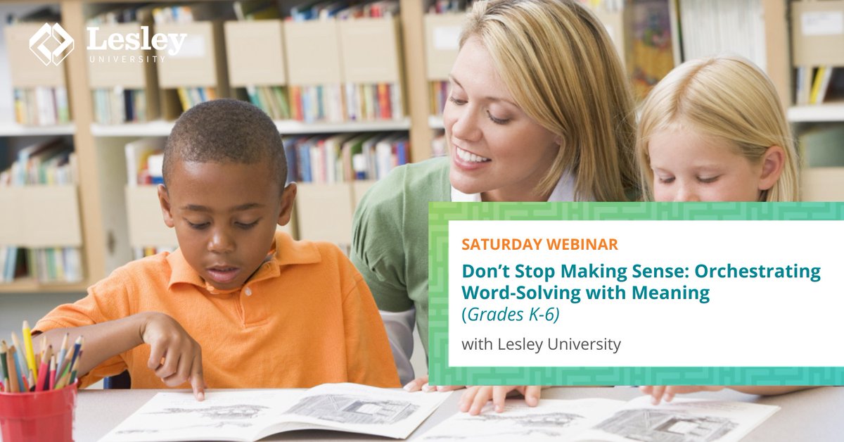 🔊 Tune in this weekend! Start your Saturday morning with a 90-minute #webinar about how you can support accurate, efficient, and independent reading by helping students use decoding and meaning to monitor their own reading. CRRLC.LESLEY.EDU/WEBINAR-ORCHES… #teacherlife #literacy