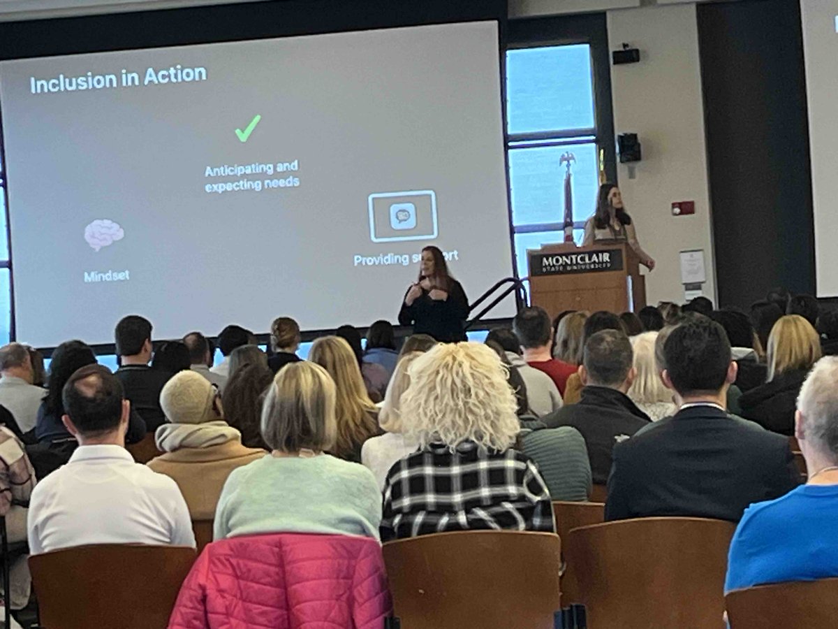 Apple sponsored keynote Jordyn Zimmerman sharing her profound accessibility journey - don’t forget stop by Apple Accessibility Playground today at #NJECC24 to learn how you can support your students needs
