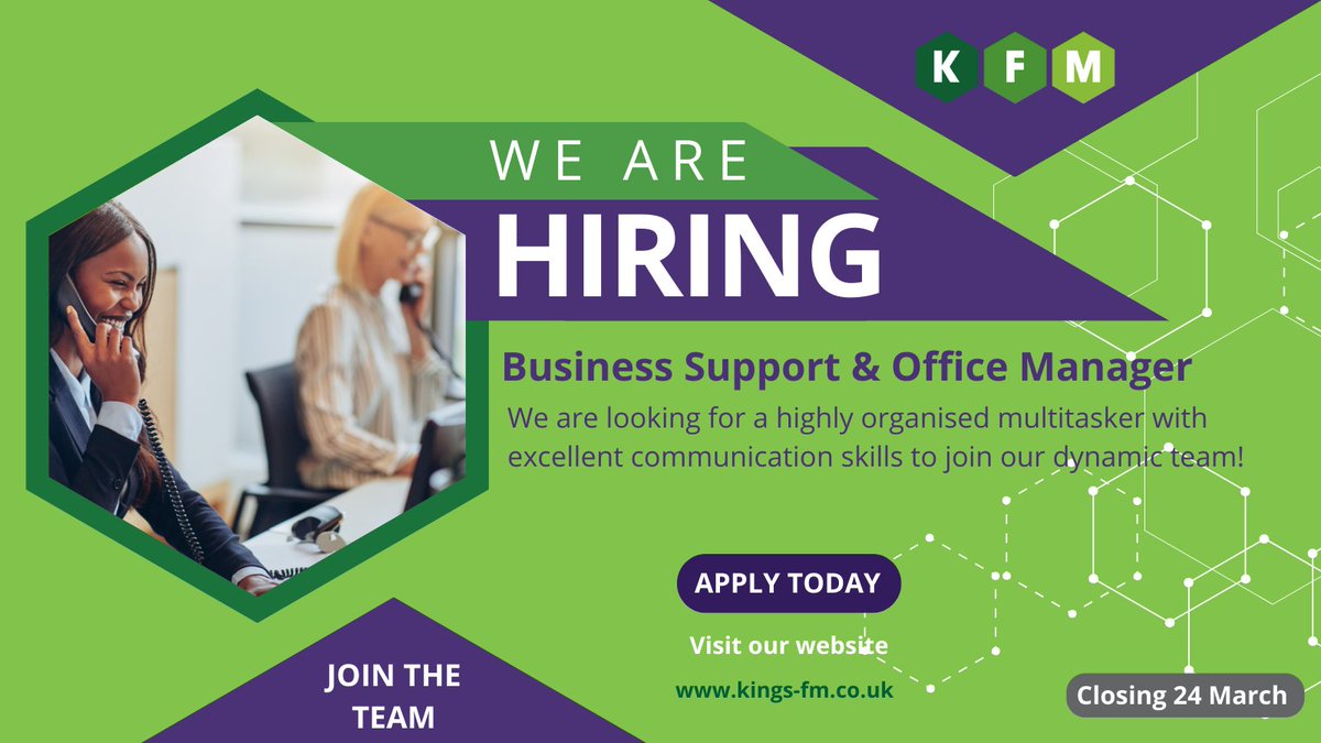 🌟Join our team as Business Support & Office Manager! 🌟 Are you an experienced and highly organised individual with a passion for creating a positive and efficient office environment? This role could be perfect for you! Learn more: bit.ly/3Pht9q3 #Hiring #Careers