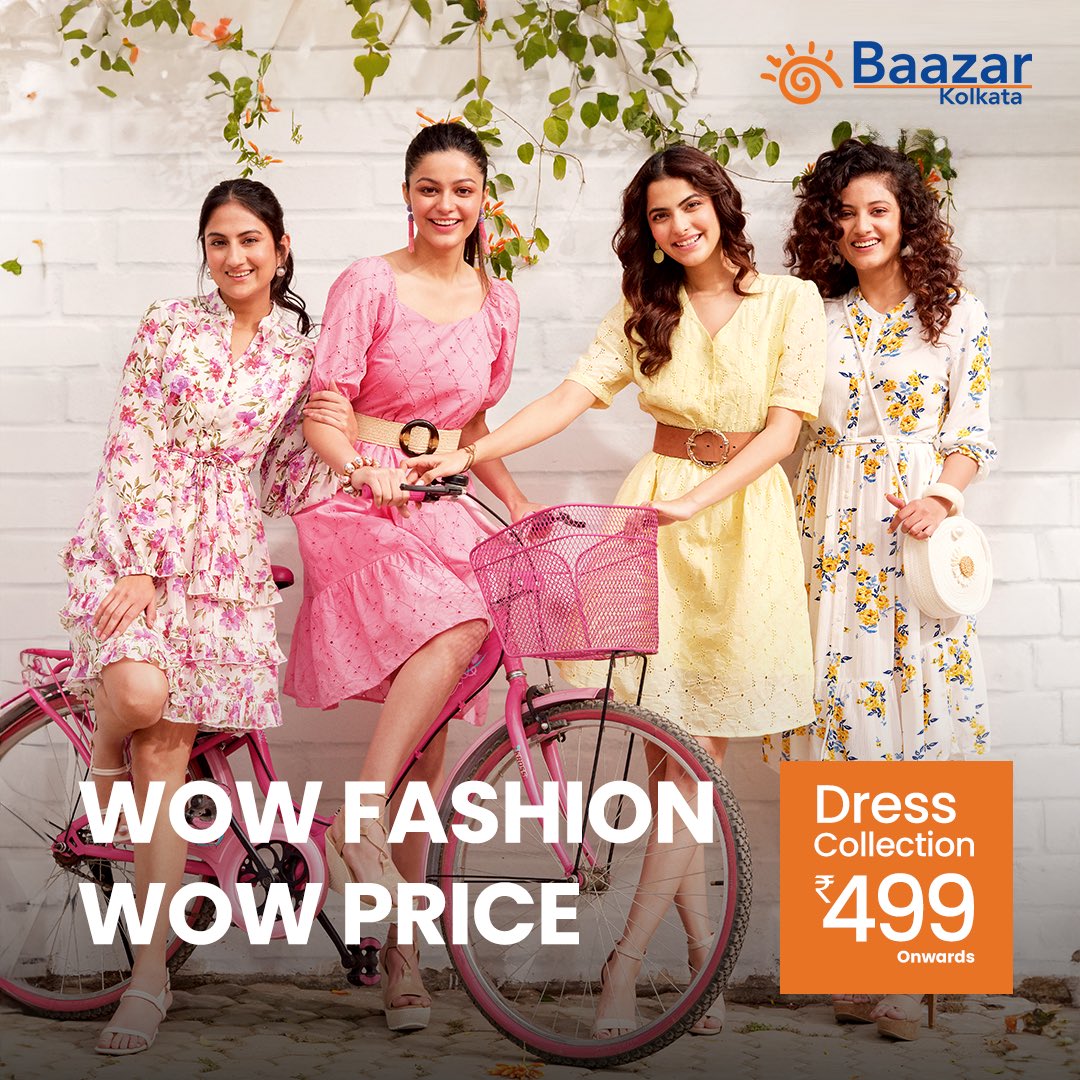 Elevate your spring vibe with our delightful floral dresses, available from only ₹499 at Baazar Kolkata! 👗 Dive in and discover your dress style at prices that are simply irresistible! #BaazarKolkata #spring #springsummer #springtime #springfashion #springstyle #springvibes