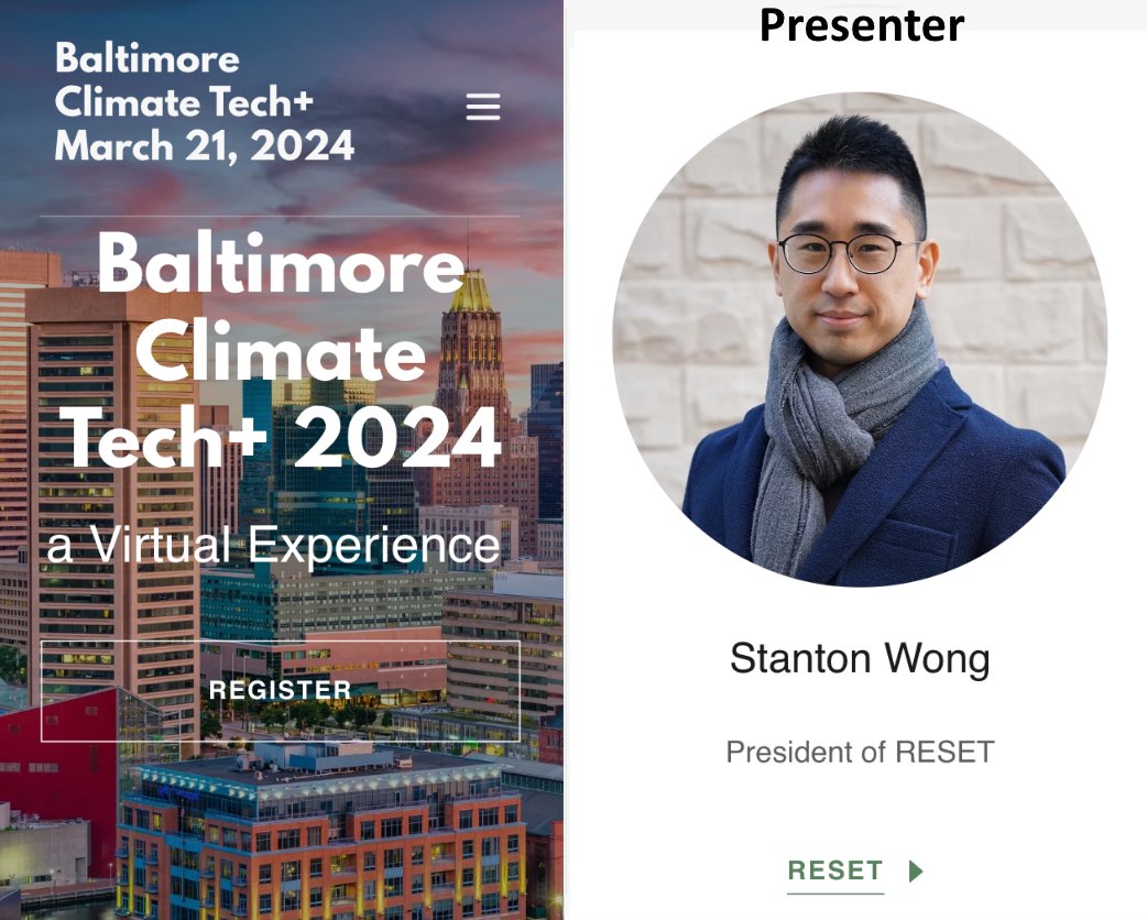 AaronRiceHelps's tweet photo. Who Should Attend Baltimore Climate Tech+ 2024?

* Everyone Not Familiar With The Maryland Climate Solutions Now Act

* Maryland Building Owners With Properties 35,000 SQFT+

* National Organizations That Lease Space In Maryland 35,000 SQFT+
Register Now https://t.co/4R3odEC14i https://t.co/JtzazvwkLr