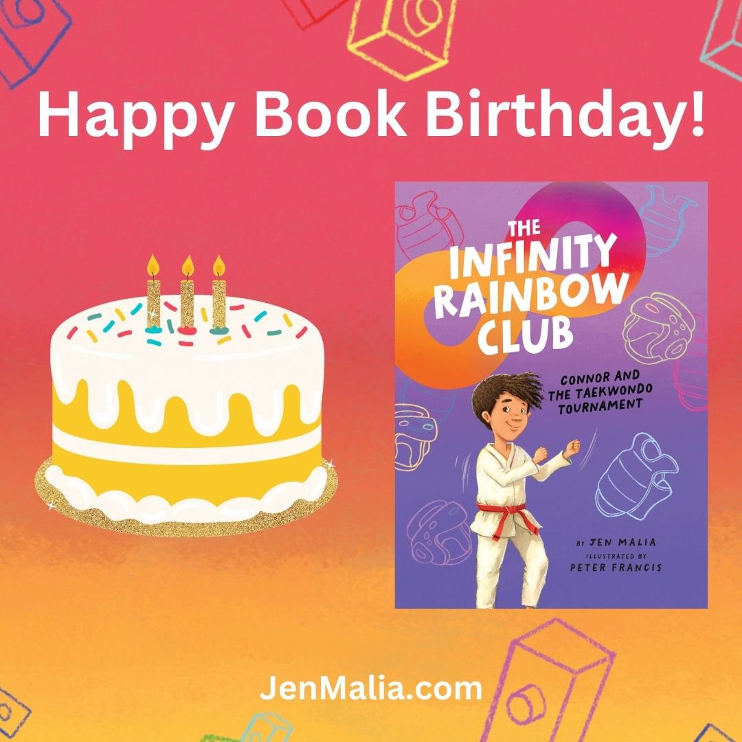 Jen Malia, Author of THE INFINITY RAINBOW CLUB (@jenmaliabooks) on Twitter photo Happy Book Birthday, CONNOR AND THE TAEKWONDO TOURNAMENT (Book 3, The Infinity Rainbow Club)! ❤️♾️🌈📚 🥋
beamingbooks.com/store/product/…
#ActuallyAutistic #ADHD #Neurodiversity #Taekwondo #ChildrensBooks #BookBirthday @NaomisLitPix <a href="/diversebooks/">We Need Diverse Books</a> @AutisticBooks Happy Book Birthday, CONNOR AND THE TAEKWONDO TOURNAMENT (Book 3, The Infinity Rainbow Club)! ❤️♾️🌈📚 🥋
beamingbooks.com/store/product/…
#ActuallyAutistic #ADHD #Neurodiversity #Taekwondo #ChildrensBooks #BookBirthday @NaomisLitPix <a href="/diversebooks/">We Need Diverse Books</a> @AutisticBooks