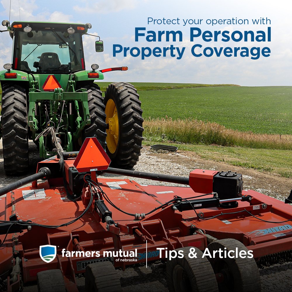 Farm Personal Property coverage ensures that the buildings and equipment on your farm or ranch are ready to meet the needs of the operation. Contact a local agent in your community to discuss which coverage is right for you. fmne.com/articles/farm_…