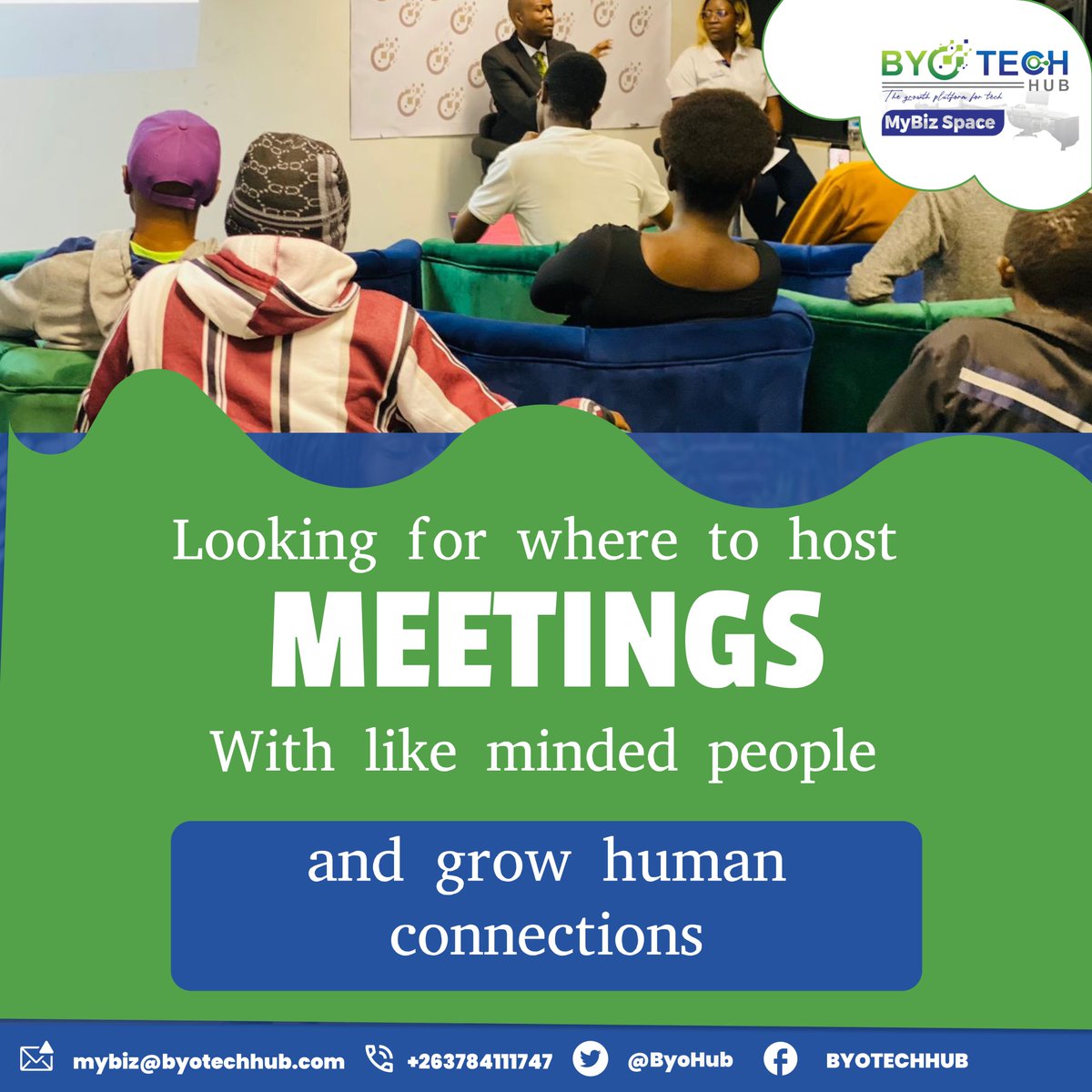 Looking for where to host meetings with like-minded people and grow human connections? 🤔 Well, search no more! @byotechub has got a flexible workspace to host you. 👌👌 For more enquiries Call👇. +263784111747📞📞 . #BYOTechHub #CoworkingBYO #TechWorkspace