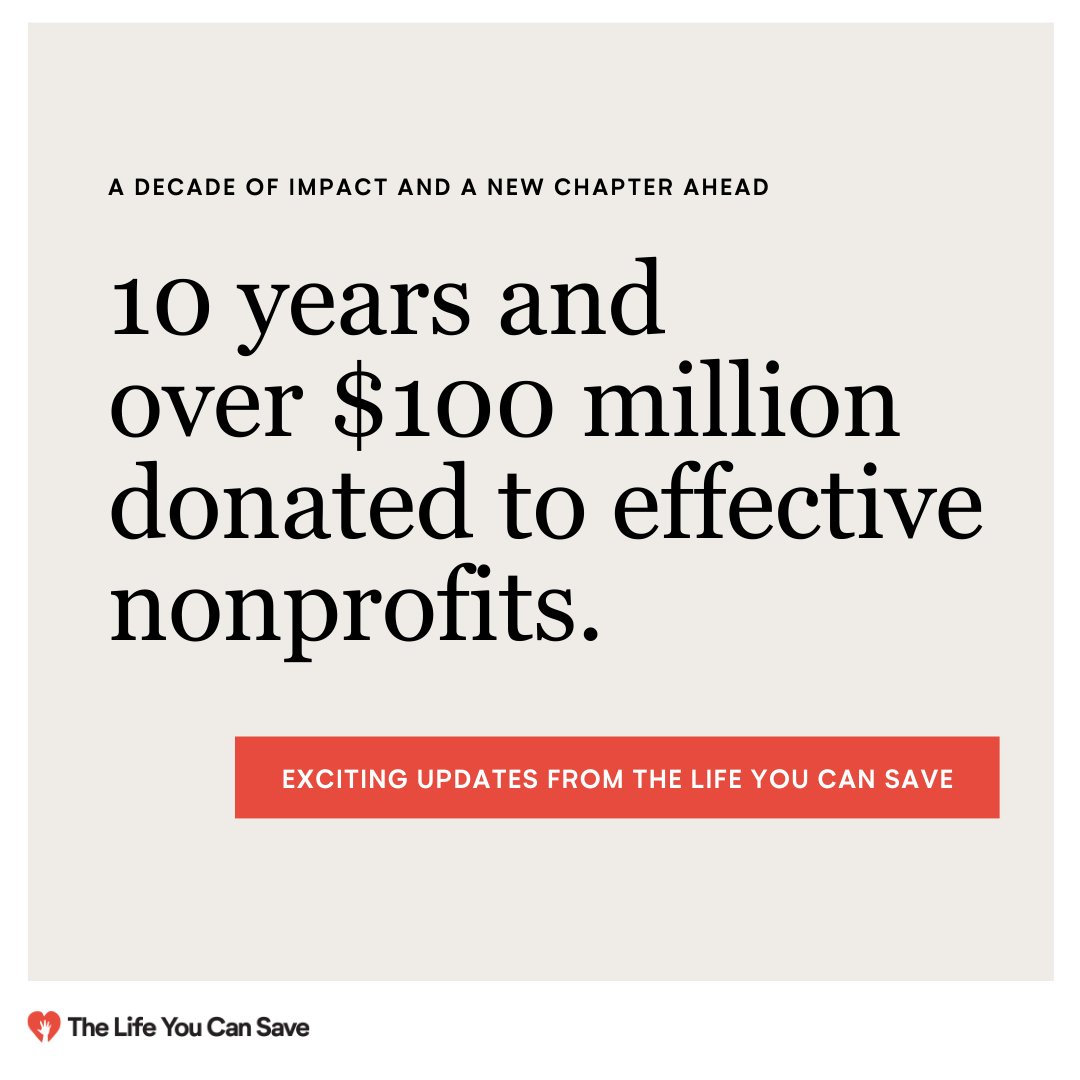 The Life You Can Save tweet media