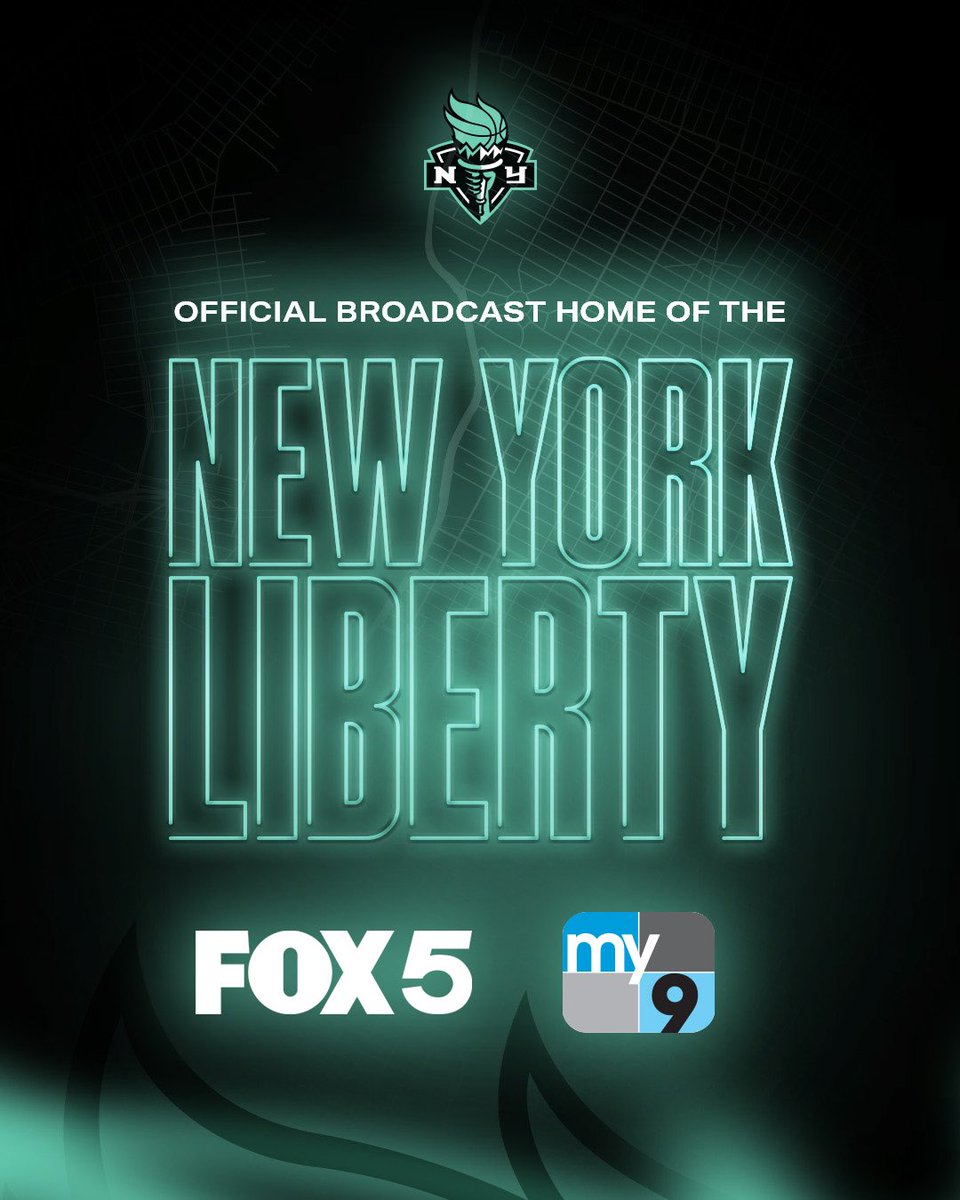 nyliberty's tweet photo. We are excited to announce that starting this season, @fox5ny will be the Official Broadcast Home of the New York Liberty 📺 More access to #SEAFOAMSZN starts now. 🤩

🔗: https://t.co/Kuz3nwm4p5 https://t.co/mZshsjD40e