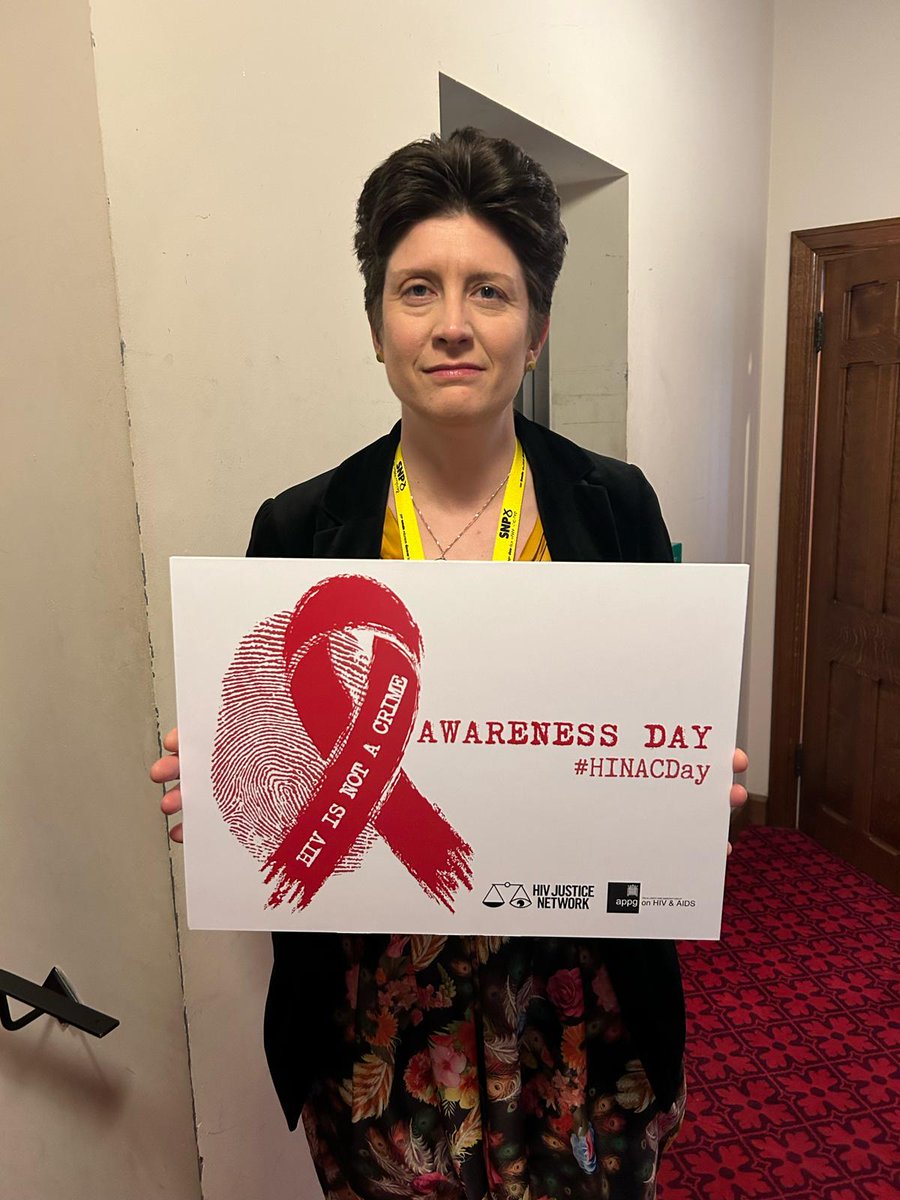 Thank you @alisonthewliss MP for supporting @HIVJusticeNet and commemorating the first global HIV Is Not A Crime Day #HINACDay #HIVisNotaCrime #HIVjustice