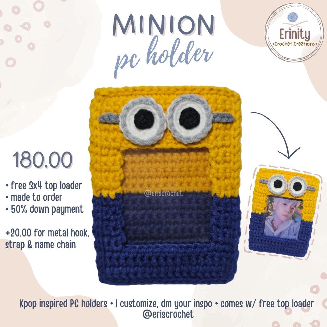 erinity_cc's tweet photo. New crochet pc holder design! 👀
Reserve yours now!
💛💙

💸 180.00 ea

📍 Baguio City
💳 Gcash/Bank Transfer
🚚 SCO
📩 DM for inquiries

📌see pinned post
t. wts lfb ph #teolaegi #strawberry #minion #BAEKHYUN #LonsdaleiteinManila #baekhyunee_exo #LONSDALEITEinMNL https://t.co/EbWlv20nlQ