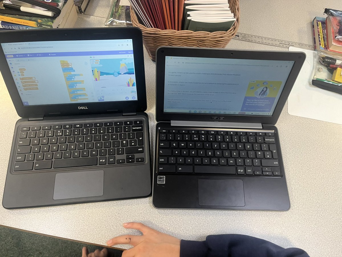 mel_4nie's tweet image. Loads of self direction and researched tutorials in Y5’s game creations #crackingthecode in @scratch ready for our #WWPATGAMEEXPO24 😍🕹️