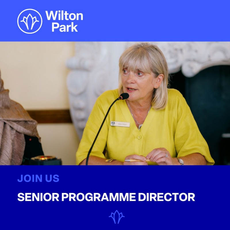 WiltonPark's tweet photo. 🤝 We’re recruiting

The Senior Programme Director will develop, convene and facilitate world class policy events, building our reputation in UK and international policymaking.

Find out more &amp; apply by April 16: ⬇️

🔗 https://t.co/SMZDQ0QZWK
