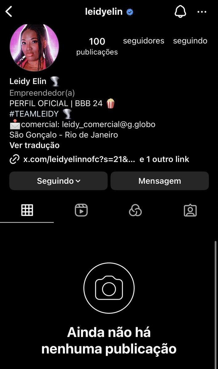 centralreality's tweet photo. 🚨AGORA: O perfil oficial do Instagram de Leidy Elin acabou de cair. https://t.co/Ys0gshkfJS
