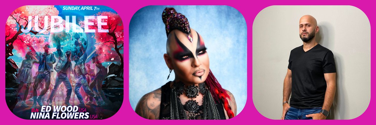 ==> JUBILEE @ CHERRY

dj Ed Wood, dj Nina Flowers
Sunday, April 7, 2024 / 10:00 PM – 2:00 AM
Mayflower / 1223 Connecticut Avenue, NW
VIP Passes ($200) / Tickets ($40)
cherrydc.com

#HIV #AIDS #MentalHealth #Community #CreatingCommunity
