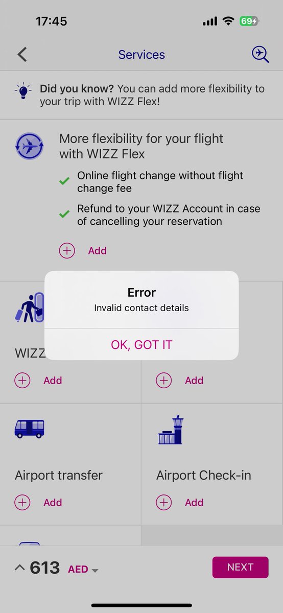 Kvetka's tweet photo. @AskWIZZ hi! Why I can’t book a flight AbuDhabi - Bratislava? I’m trying from laptop + iphone. always have some error. I’m trying for several hours. Laptop told I’m bot or I don’t have enough money but I have enough money on my card and don’t have any issues with other websites https://t.co/xSkGIeAL4b