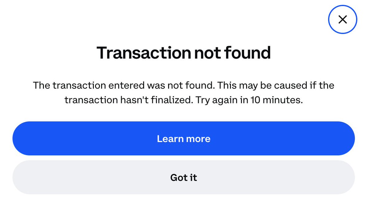 TheW3A's tweet photo. @brian_armstrong @njmacrae @coinbase However the tool is not working. Many people including me trying to recover assets sent on BNB Smart chain to Coinbase and get error messages. Your support team does not know how to help. Can you please escalate this internally and prioritize to resolve it? https://t.co/262KNhiA12