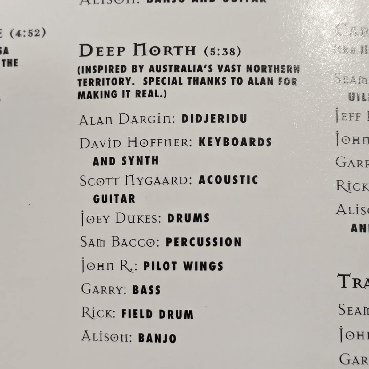 30年前のアルバム「Look Left」でディジュリドゥと共演してたの思い出しました。
「じぶこん」カッコよかった。このAlisonのYoutube「Deep North」もカッコいい～
⇩

#じぶこん #alisonbrown #ディジュリドゥ #didgeridoo #didjeridoo