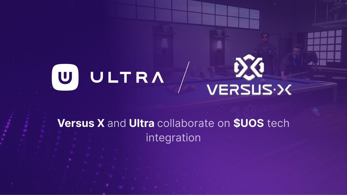We’re excited to announce our partnership with @PlayVersus_X, integrating Ultra’s tech into the game! This integration brings: 👕 Ultra avatar: Own Ultra-branded gear on your Versus-X avatars. 🔑 Single sign-on login: Log in with your Ultra account for seamless integration