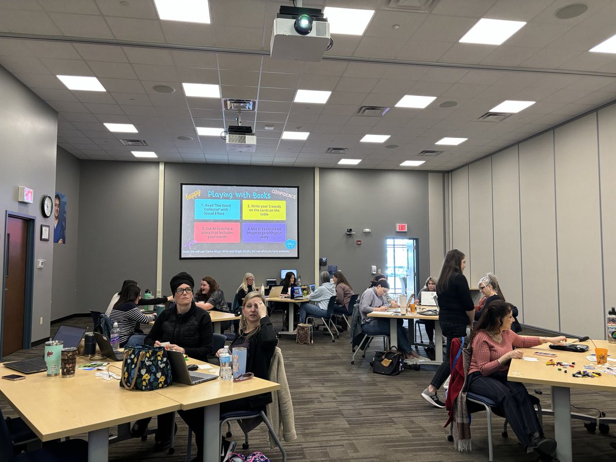 SMILELearning's tweet image. Using ⁦@Novel_Effect⁩ and ⁦@CanvaEdu⁩ to create AI stories to bring #Play back to the classroom! #NYSCATE #SMILELearning